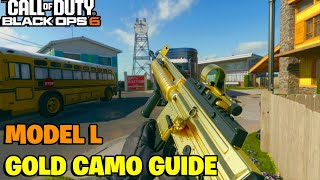 Easy Model L Gold Camo Guide - Best Model L Class \u0026 Headshots Guide - Black Ops 6 Gold Camo Tips