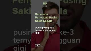 Beberapa penyebab pusing sakit kepala - dr Cahyono