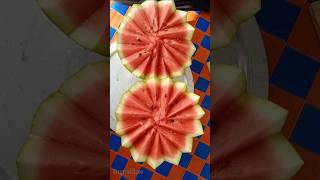 #Sample Watermelon 🍉 carving cutting design #Fruit #trending cutting#Easy Watermelon carving #Shorts