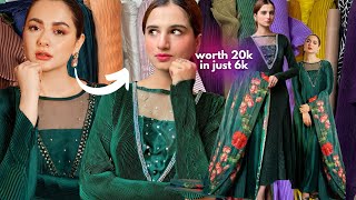 Recreate Hania Amir's Inspired Dress from Lulusar Worth 20k Just in 7k from Scratch Challenge