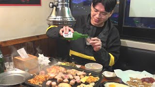 적적하네요...삼겹살에 소주한잔합시다  eating mukbang