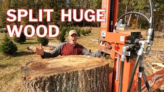 Splitting HUGE WOOD on the Splitforce SF9T