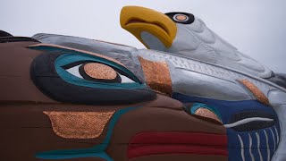 This totem pole is traveling from the Lummi Nation to Washington D.C.