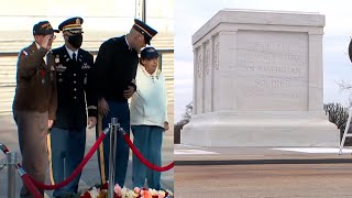 WWII Vet Pays Respect at Tomb of the Unknown Soldier