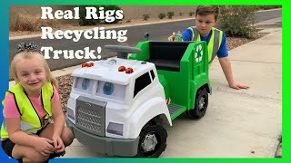 Kids Celebrate National Recycling Day With Real Rigs Recycling Truck!