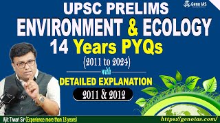 L2 - PYQs  (2011-12) Environment \u0026 Ecology UPSC Pre with explanation and expected questions #upsc