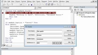 VB6 - How to connect ADO with MSAcess 2007 (*.accdb) Database - Tutorial 3