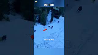 Snowboarder Wipes Out Entire Slope