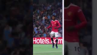 Marcus Rashford goal. Manchester city vs Manchester United. Champions league. FIFA 22 career mode