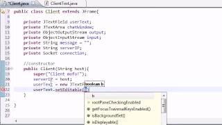 Intermediate Java Tutorial 50 Creating the GUI for the Client