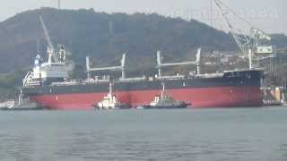 尾道造船｢NAVIGATION OL｣ 進水式　Onomichi Dockyard launching ceremony