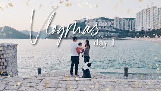 VLOGMAS DAY 1 來啦! 聖誕開箱, 海邊走走, 裝聖誕樹🎄