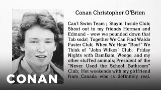 Conan's High School Yearbook | CONAN on TBS