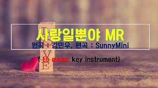 김민우 - 사랑일뿐야 Piano MRㅣ가사ㅣEb-F key