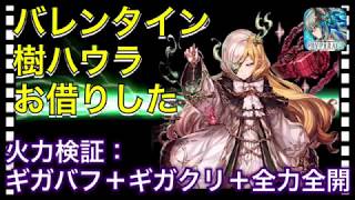 【クリプトラクト】ダメージ出すぎ笑  バレンタイン樹ハウラお借りした💕火力検証：ギガバフ+ギガクリ＋全力全開🔥【クリプト】