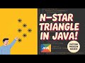 Learn how to print the N-Star Rotated Triangle pattern in Java!