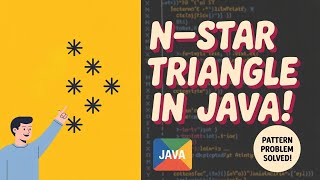 Learn how to print the N-Star Rotated Triangle pattern in Java!