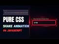 Pure CSS Input Validation Shake Animation Tutorial (No JavaScript!)