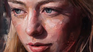 Building Up Form and Sculpting with Paint - A Contemporary Oil Portrait Session