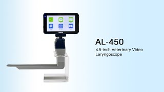 Shinova Veterinary - 4.5-inch Veterinary Video Laryngoscope Anesthetic Video Laryngoscope  (AL-450)