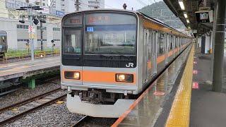 JR東日本 209系1000番台 トタ81編成 10両編成  快速 東京 行  中央線 高尾駅 (JC-24) 2番線を発車