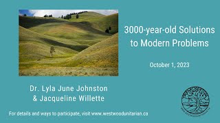 “3000-year-old Solutions to Modern Problems,” Dr. Lyla June \u0026 Jacqueline Willette, October 1, 2023