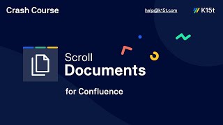 Scroll Documents for Confluence – Crash Course
