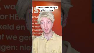 American shopping in a Dutch store 🛍️ #sketchcomedy #hema #expatlife #dutchlife