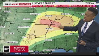 Strong to severe storms possible Wednesday in North Texas