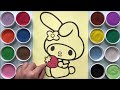 super cute sanrio with strawberry sand painting tranh cÁt sanrio dỄ thƯƠng learn color bumble bee tv