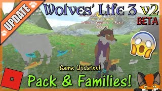 Roblox Wolves Life 3 V2 Beta Pack Families 40 Hd