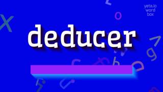 HOGYAN KELL MONDNI DEDUCER?  #levezetõ (HOW TO SAY DEDUCER? #deducer)