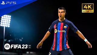 Real Madrid Vs Barcelona | Ft. Cristiano Ronaldo , Messi vs Mbappe | FIFA 23 PS5 Gameplay 4K