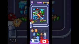 How to beat Pixel Flow Level 965 walkthrough solution, no power ups (no commentary just chill music)