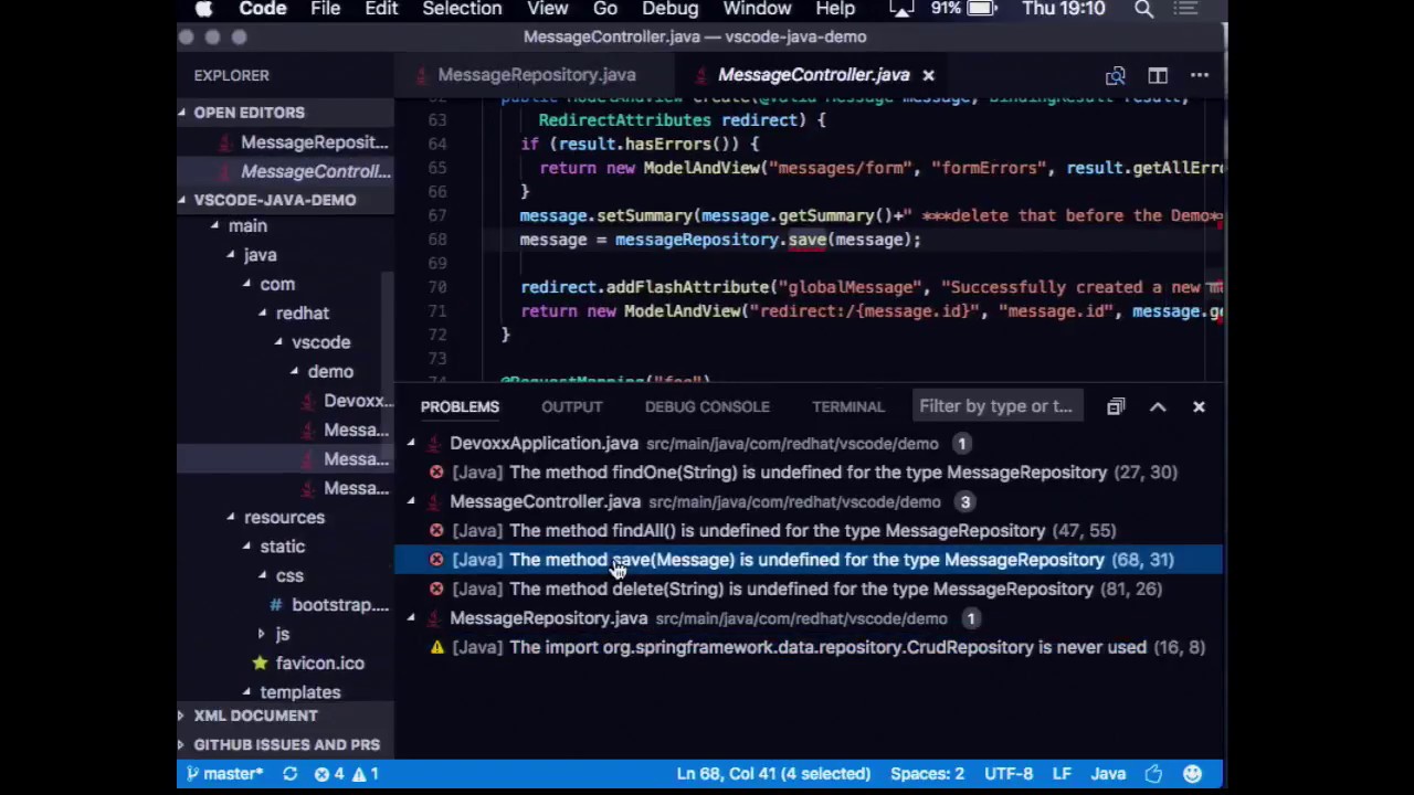 Как создать java проект в visual studio code