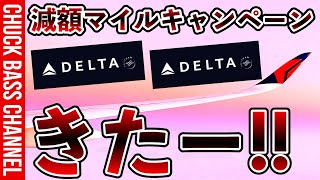 【速報】デルタ航空✈︎減額マイルキャンペーンきたー❗️❗️羽田ホノルル最安往復○○○○○マイル〜