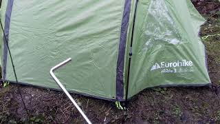 Eurohike ribble 3 person tent