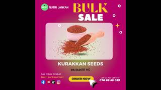 Kurakkan Seeds | Sri Lankan Food | Nutri Lankan Food