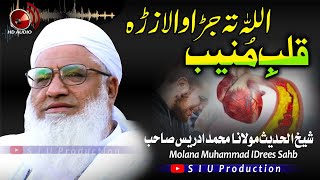 Molana M.idrees sahb Bayan| Qalb E Muneeb   |اللہ تہ جڑا والا زڑہ بیان  || مولانا محمد ادریس صاحب -