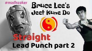 Bruce Lee’s Jeet Kune Do Straight Lead | Part 2 Heavy Bag #brucelee #martialarts #mma #madhooker