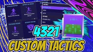 WHY THE 4321 IS THE *MOST* META FORMATION IN FIFA 21 | 4321 CUSTOM TACTICS - PLAYER INSTRUCTIONS!