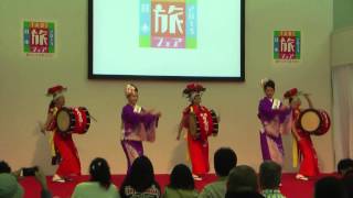 旅フェア日本２０１３　２日目　盛岡さんさ踊り　メインステージでの披露とその後のステージ　パート１