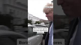 Boris Johnson ignores Sue Gray appointment question