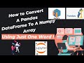 32. How to Convert a Pandas DataFrame to a Numpy Array [ Using Just One Word! ]:  A Professional Way