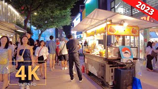 Korean Street Food 🇰🇷 Seoul, South Korea | Myeongdong Night Market | 길거리 음식 | 명동 서울 한국 | Walk 2023