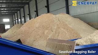 ENERPAT Wood Sawdust Bagging Machine - Sawdust Baler