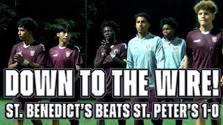 St. Benedict's Prep 1 St. Peter's Prep 0 | HS Boys Soccer | Insane Ending in Elite Jersey Battle!