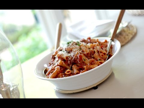 Beth's Rigatoni Bolognese Pasta Recipe | ENTERTAINING WITH BETH Beth's Rigatoni Bolognese Pasta Recipe | ENTERTAINING WITH BETH