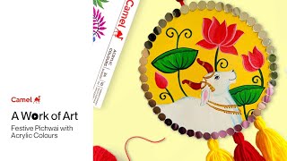 Tutorial for Festive Pichwai with Acrylic Colours #artutorial #acrylicpainting