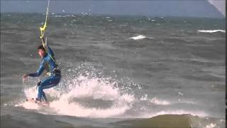 滋賀県近江八幡市佐波江水泳場　Shiga Pref  Lake Biwa Kiteboarding   Hiro Nakano